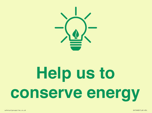 Help us to conserve energy 